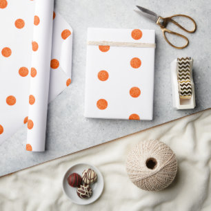 Happy Birthday Oranje pickleballs op wit Cadeaupapier