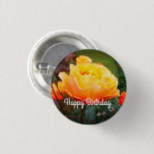 Happy Birthday over Roos #2 Button (Voorkant /achterkant)