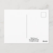 Happy Birthday paarse Schotse wilde bloemen boho Briefkaart (Achterkant)