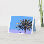 Happy Birthday Palm Tree Kaart (Achterkant)