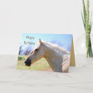 Happy Birthday Palomino Horse Kaart