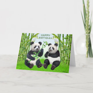 Happy Birthday Panda Kaart