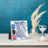 Happy Birthday Pap Poem Plaque Fotoplaat (Insitu)