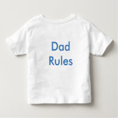 Happy Birthday - Pap Regels Kinder Shirts (Achterkant)