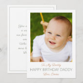 Happy Birthday papa uit Baby (Voorkant / Achterkant)