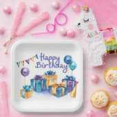 Happy Birthday Paper Bord (Feest)