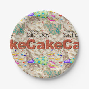 Happy Birthday Paper Borden Friends Family Papieren Bordje