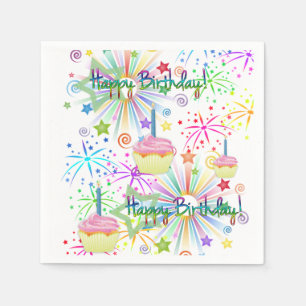 Happy Birthday Paper Napels Servet
