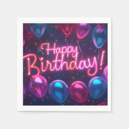 Happy Birthday Paper Napkin Servet
