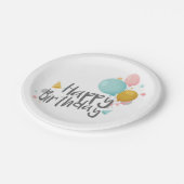 Happy Birthday Papieren Bordje (Gekanteld)