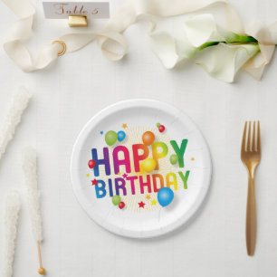 Happy Birthday Papieren Bordje