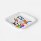 Happy Birthday Papieren Bordje (Gebogen)