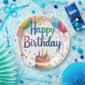 Happy Birthday Papieren Bordje (Feest)