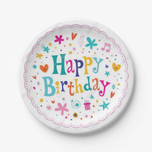 Happy Birthday Papieren Bordje