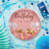 Happy Birthday Papieren Bordje (Feest)