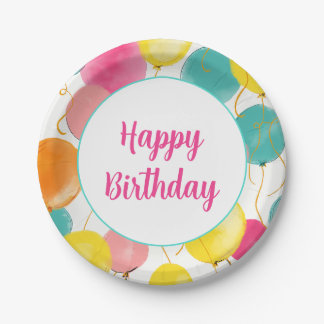 Happy Birthday Party Balloons Bord