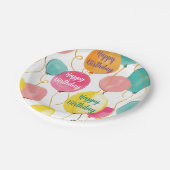 Happy Birthday Party Balloons Bord (Gekanteld)