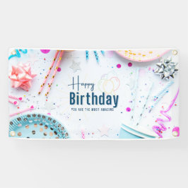 Happy Birthday Party Banner