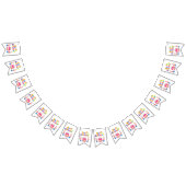Happy Birthday Party Confetti Bunting Banner (Alle)