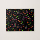 Happy Birthday Party Decor Balloons Pet Cake Text Legpuzzel (Horizontaal)