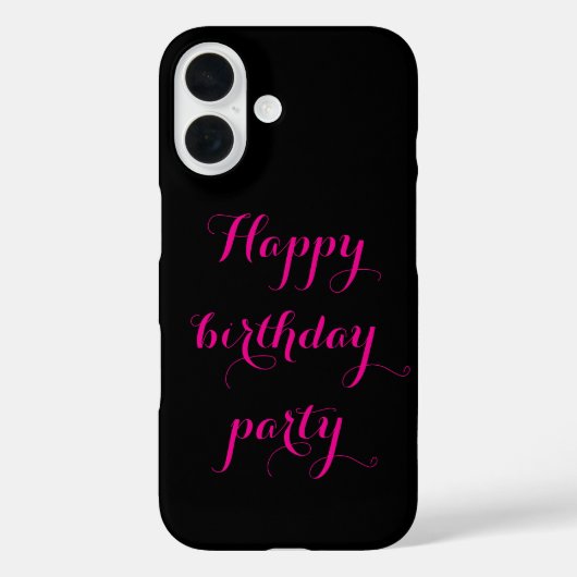 Happy birthday party iphone case (Achterkant)