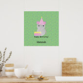 Happy Birthday Party Mouse Poster (Keuken)
