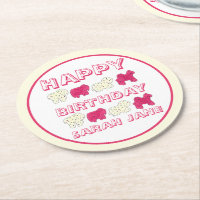 Happy Birthday Party roze Circus Animal Crackers