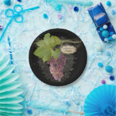 Happy Birthday Party Wine Grapes Vineyard Theme Papieren Bordje (Feest)