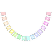 Happy Birthday Pastel Rainbow BUNTING FLAGS