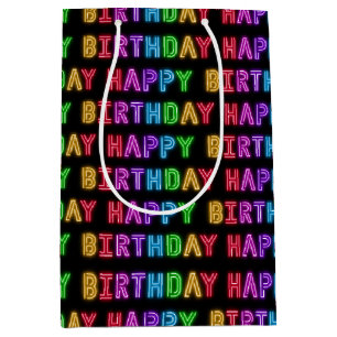 Happy Birthday Pattern Medium Cadeauzakje