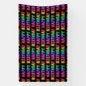 Happy Birthday Pattern Spandoek (Verticaal)