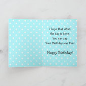 Happy Birthday Penguin Kinder Kaart (Binnen)