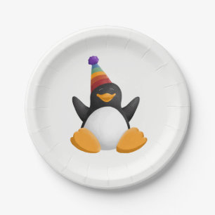 Happy Birthday Penguin Papieren Bordje
