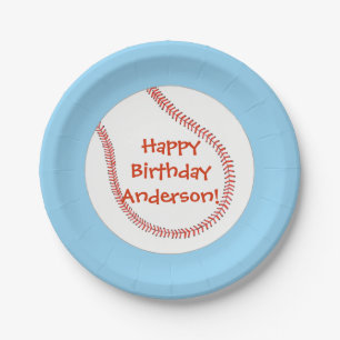 Happy Birthday Persoonlijke Baseball Borden Papieren Bordje