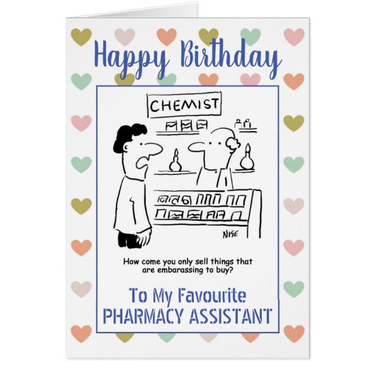 Happy Birthday Pharmacy Assistant (Voorkant)