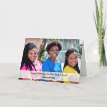 Happy Birthday Photo Vriendin Buddy Personalize