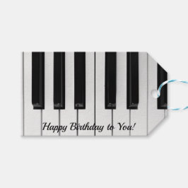 Happy birthday piano keys cadeaulabel