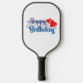 happy birthday pickleball paddle (Voorkant)
