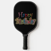 Happy Birthday Pickleball Paddle (Achterkant)