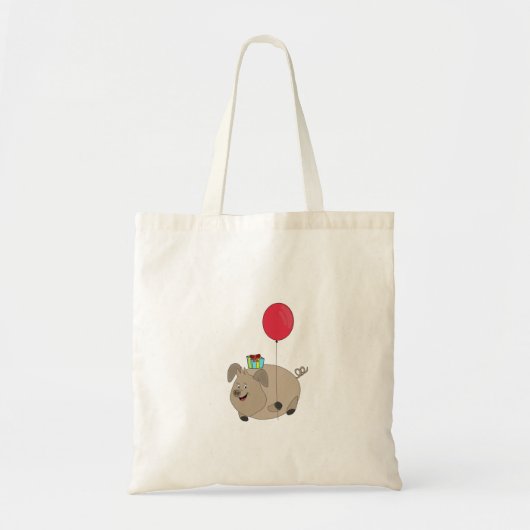 Happy Birthday Pig Tote Bag (Voorkant)