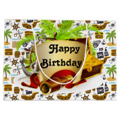 Happy Birthday Pirate Groot Cadeauzakje (Achterkant)