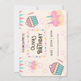 Happy Birthday pnik Invitation Kaart