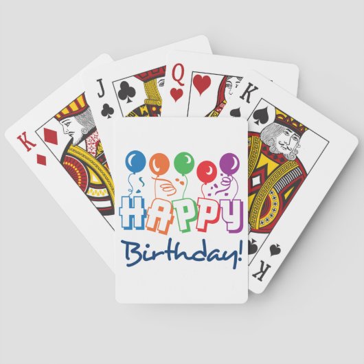 Happy Birthday Pokerkaarten (Achterkant)