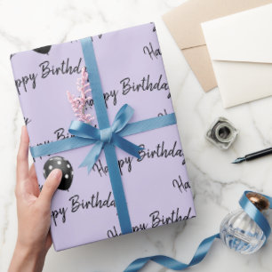 Happy Birthday Polka Dot Balloons Cadeaupapier