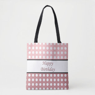 Happy Birthday Polka Dot Draagtas