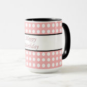 Happy Birthday Polka Dot Mok (Voorkant rechts)