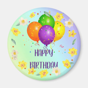 Happy Birthday, populair design, Magnet Magneet
