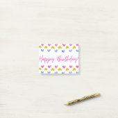 Happy Birthday Post-bericht Opmerking Post-it® Notes (Op bureau)