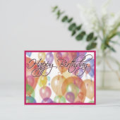Happy Birthday Post Card Briefkaart (Staand voorkant)