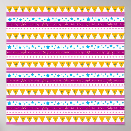 Happy Birthday Poster (Voorkant)